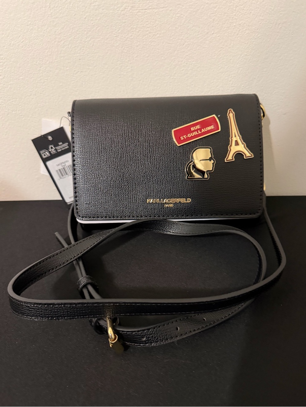Karl Lagerfeld Black Crossbody Bag